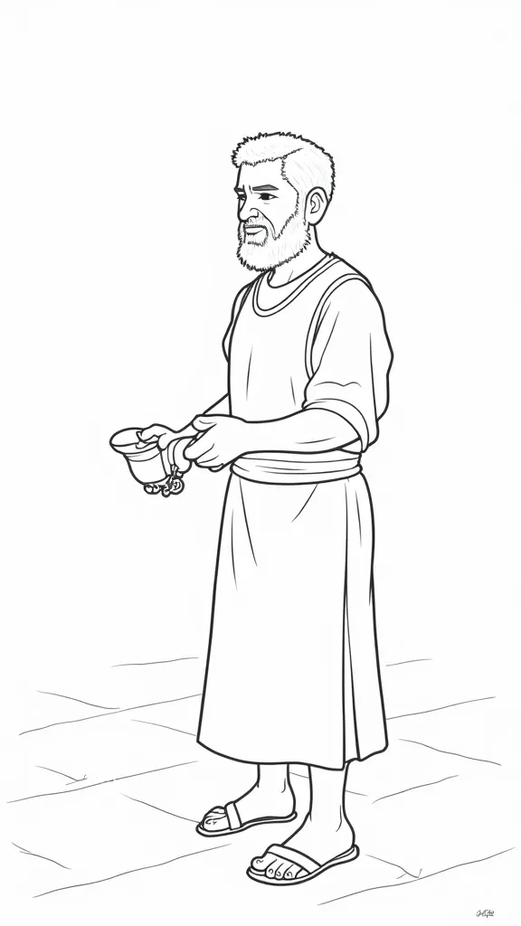 joseph in prison coloring page